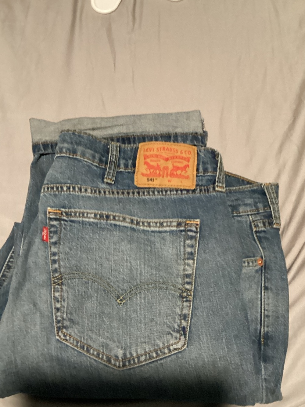 Levi's Men's Relaxed Fit Jeans in Light Blue Denim